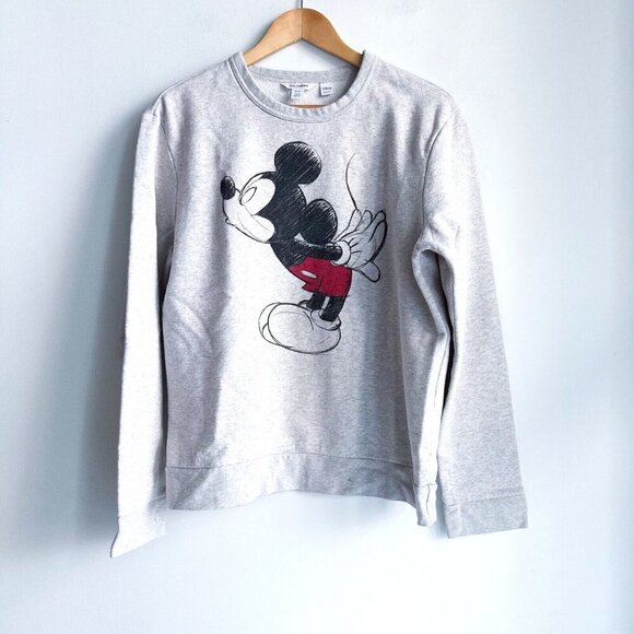 Joe Fresh X Disney Mickey Mouse Grey Sweatshirt M - Picture 1 of 6